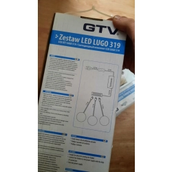 Zestaw LED Lugo 319 3 x 1,8W aluminium zimny biały