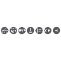 Zasilacz wodoodporny LED LD-WZA60W-NW GTV 60W 12V