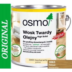 Wosk Twardy Olejny Bezbarwny Pół. OSMO 3065 3L
