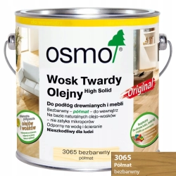 Wosk Twardy Olejny Bezbarwny Pół. OSMO 0,75L 3065